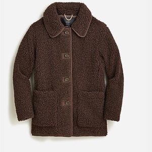 Jcrew teddy sherpa lady coat